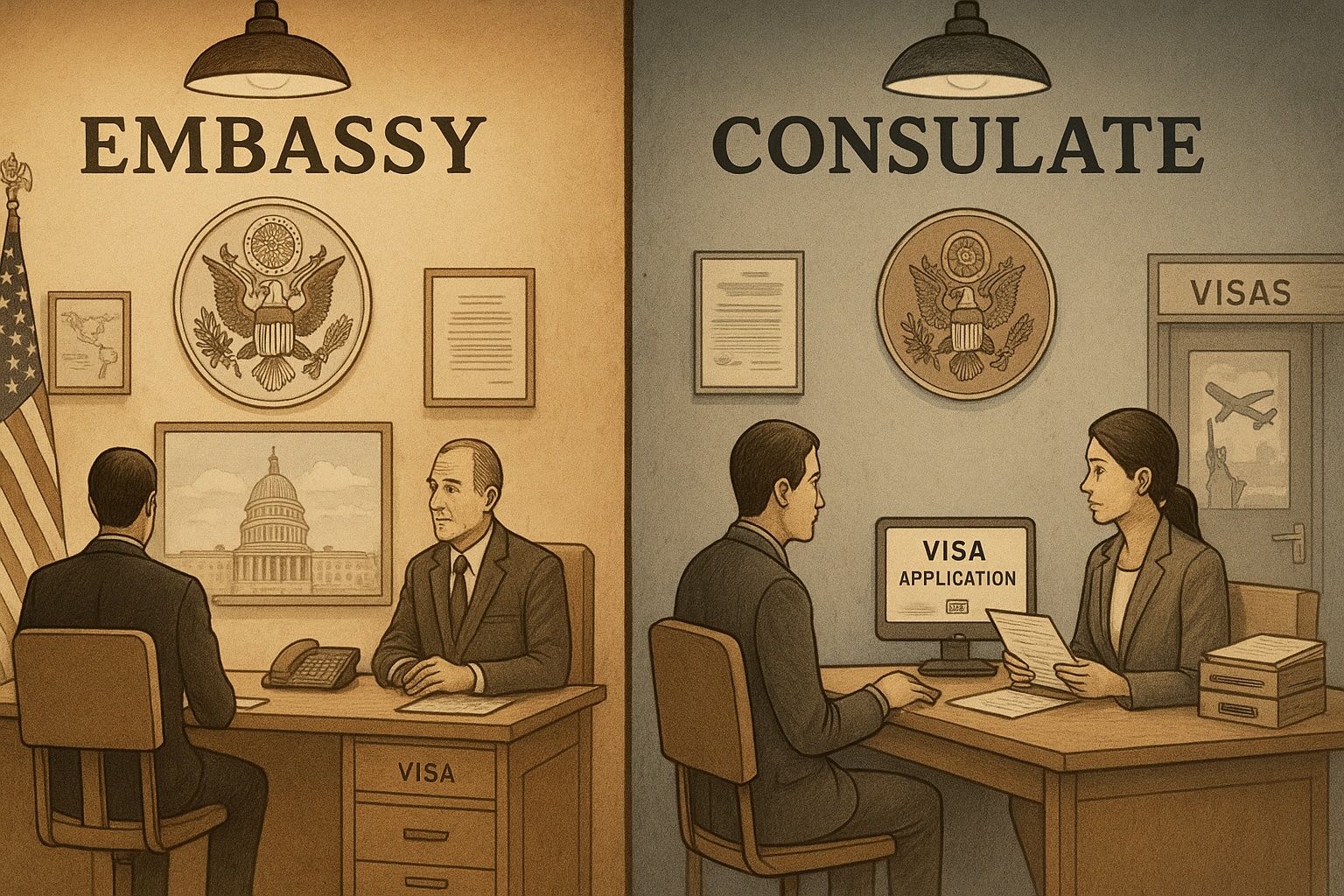 EB2 NIW Embassy vs Consulate